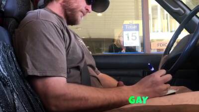 Horny Guy Bustin A Nut at the Bank ( Hands free Public Cum ) - drtuber.com