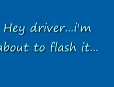 Bigcockflasher - Flashing the taxi driver - drtuber.com