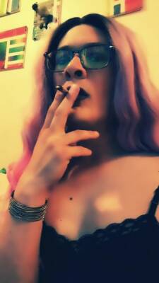 Mistress Samantha-420/cigar smoke break (full) - ashemaletube.com