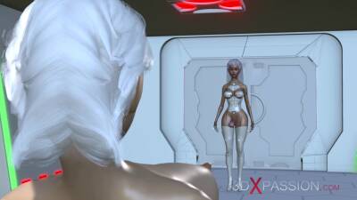 A hot 3d sci-fi android dickgirl fucks a sexy girl in the space station - txxx.com