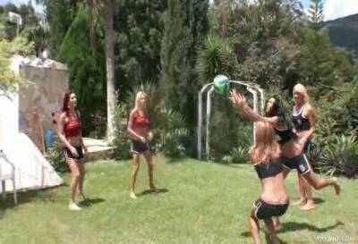 Volleyball Game Turns into Six Tranny Gangbang - affiliates.tubeguild.com