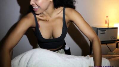Sexy latina gives handjob to spouse - webmaster.drtuber.com