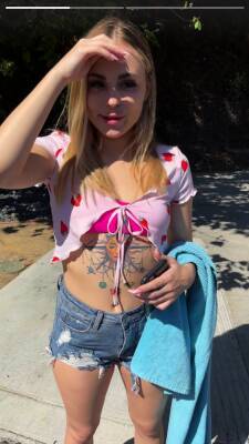 Blonde Babe ANNA CLAIRE CLOUDS Beach Sex with Pink Bikini - webmaster.drtuber.com