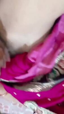Indian sissy crossdresser in saree playing with dick xh - ashemaletube.com - India