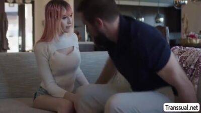 Bearded Stepdad Rimjob And Analed Busty Pink Haired Shemale - Mimi Oh - shemalez.com