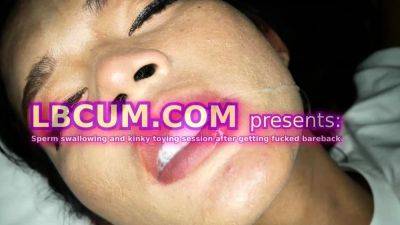 Sperm swallowing and kinky toying with ladyboy Nan - drtvid.com