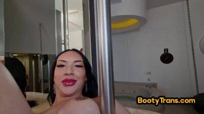 Tranny in highheels fucked by black cock after blowjob - hotmovs.com