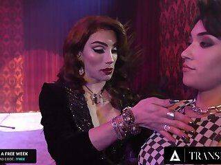 TRANSFIXED - Cabaret Trans Owner Ariel Demure Devours New Lead Singer Brooklyn Gray's Pussy - ashemaletube.com